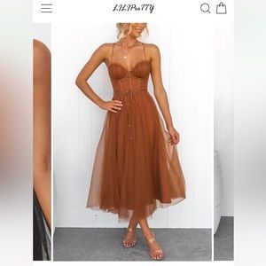 Lilipretty Modern-day Princess Chiffon Suspenders Party Maxi